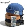 Casquette Melon Dôme Coréenne Pour Hommes Femmes Mode Sans Visière Bonnet de Propriétaire Bonnet Streetwear Hip Hop Style Rue Urbain Casquette Skullcap Couleur Unie Casquette Docker