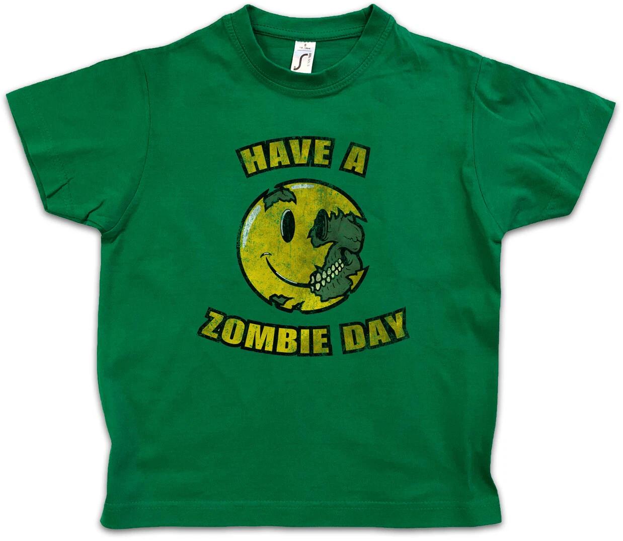 HAVE A ZOMBIE DAY Kids Boys kids boys T-Shirt The Walking Zombie Dead Love Smile 100