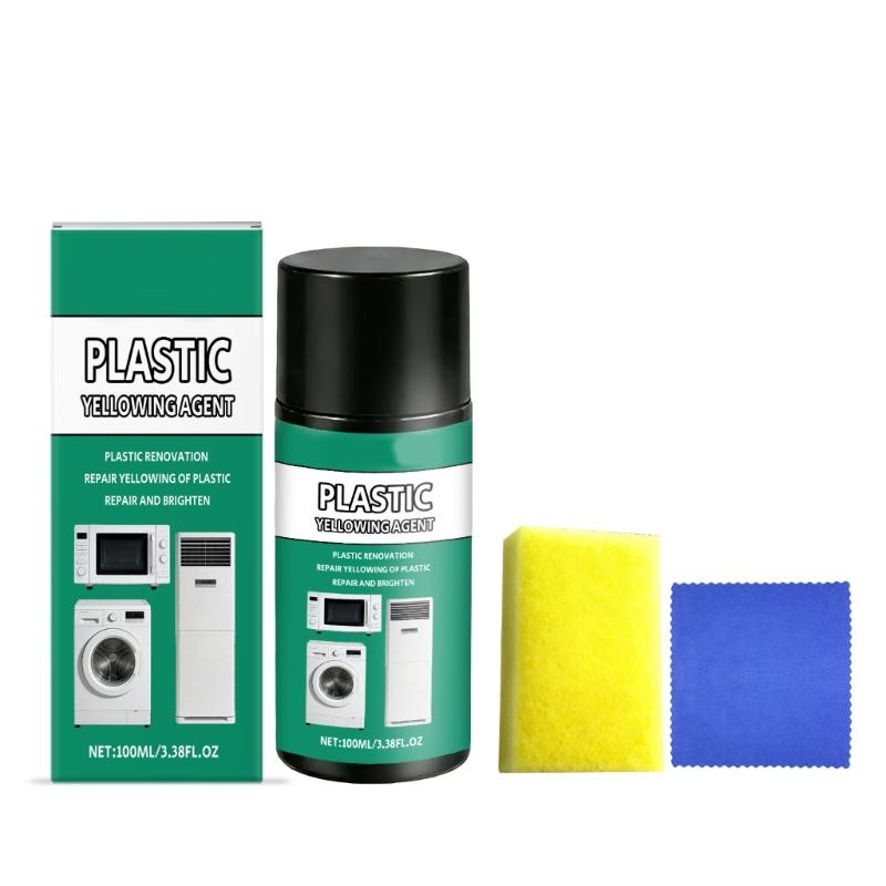 

Professional Plastic Restorer Yellowing Removal Solution for Appliance Casings Headlight Covers And Toilet Seat Restores 1