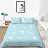 Home Bed Cover 3D Unicorn Themed Print Homes Bedding Quilt Cover Textiles Polyester Pillowcase Bedclothes