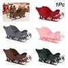 Christmas Sled Car Ornament Gift Plastic Sled Car Ski Car Small Ornament Children's Gift Desktop Decoration