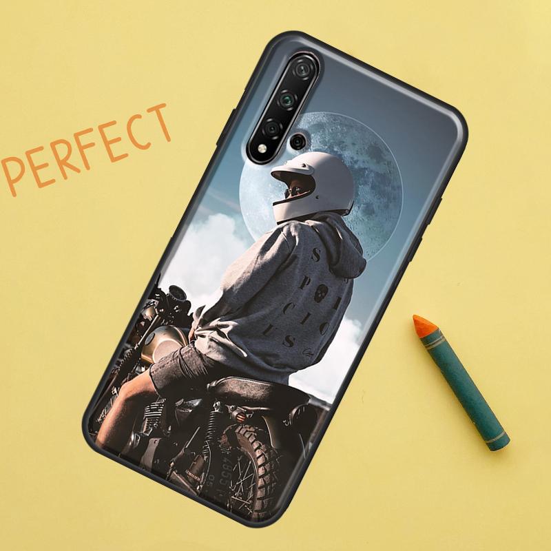 Motorcycle Man For Huawei Nova 10 9 SE 11 Pro 12i 11i 8i Y60 Y70 Y90 Y61 Y91 Y72 Y73 P20 P40 P30 Lite Case