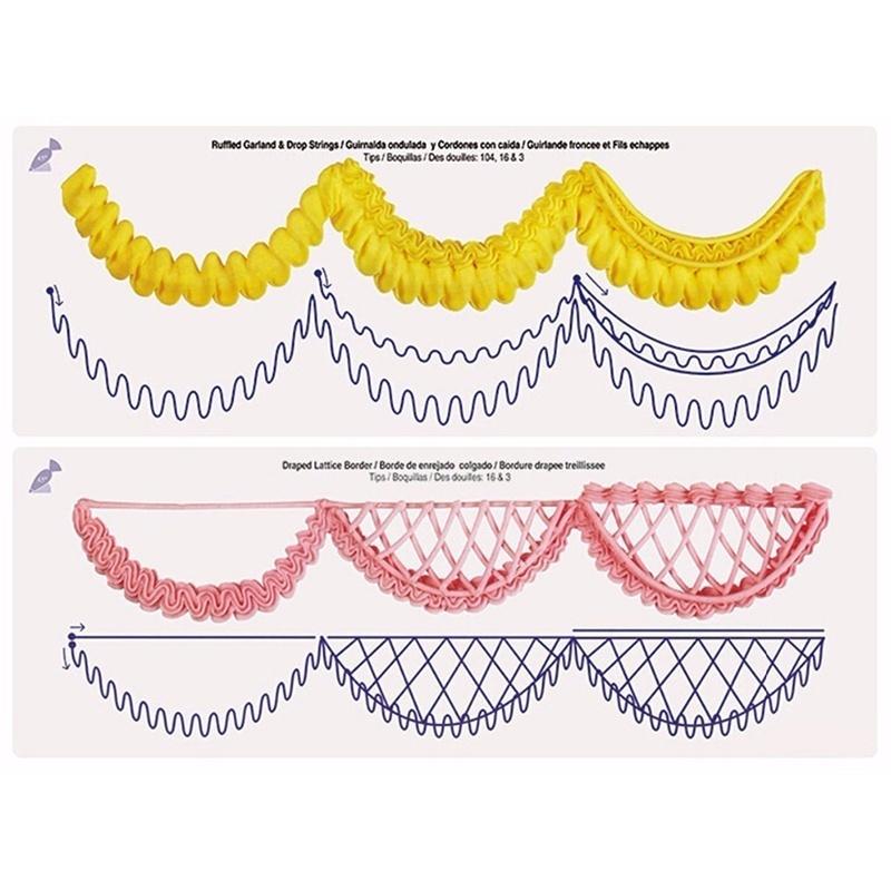 New 23 Sheet Cake Decorating Practice Board Icing Drawing Paper Sugarcraft