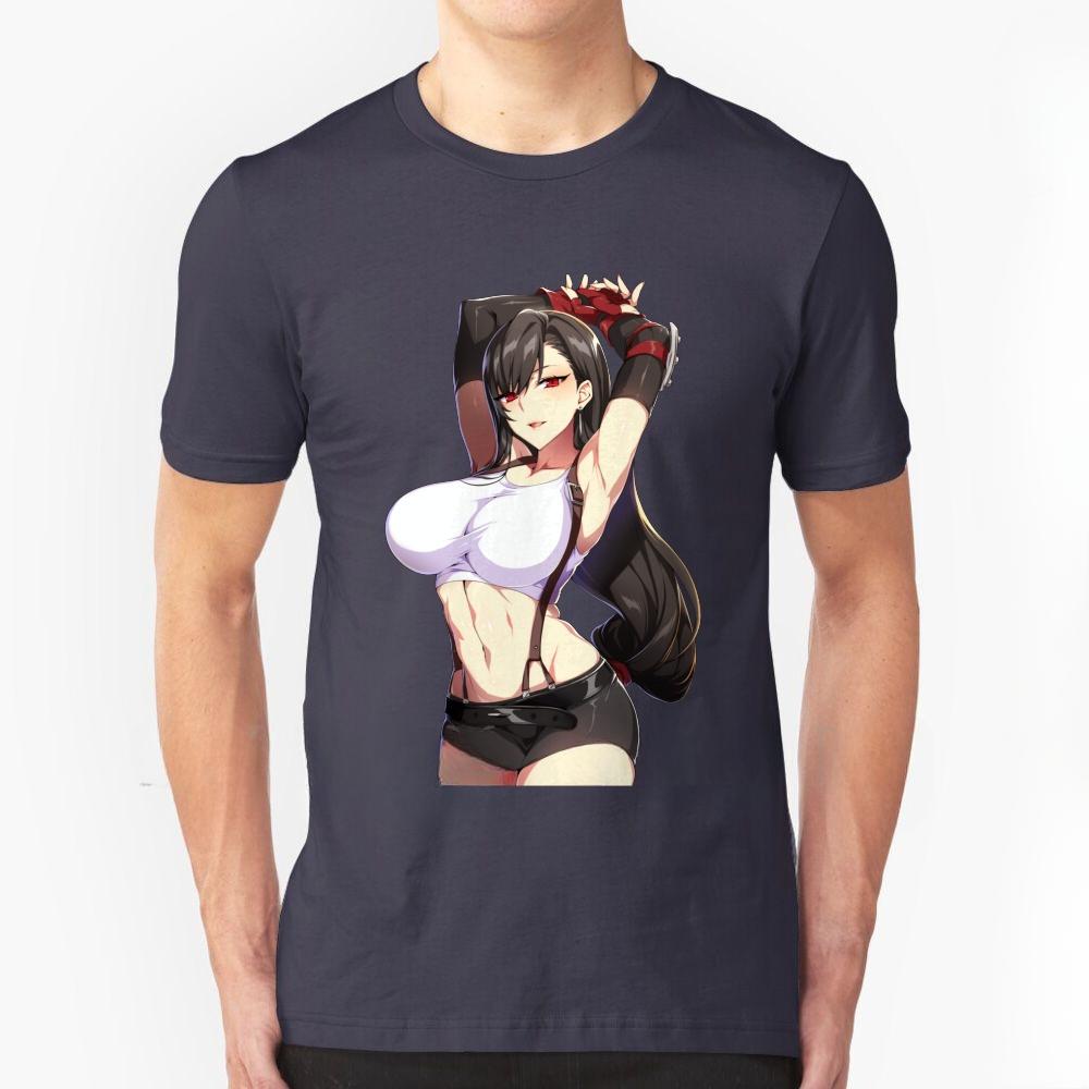 Busty Tifa Lockhart-Final Fantasy 7 Remake Advent Ff7 T Shirt Diy Final Fantasy Graphic T Shirts  Harajuku Graphic T Shirts