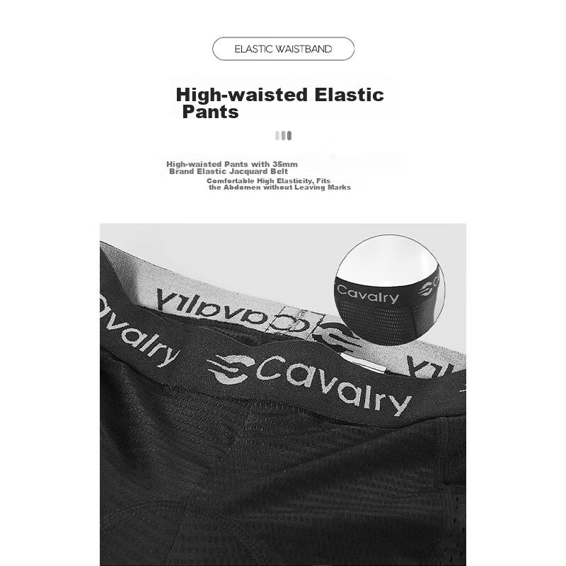 Men's Cycling Shorts with Silicone Foam Padded Seat, Mountain And Road Bike Riding Gear, Size M