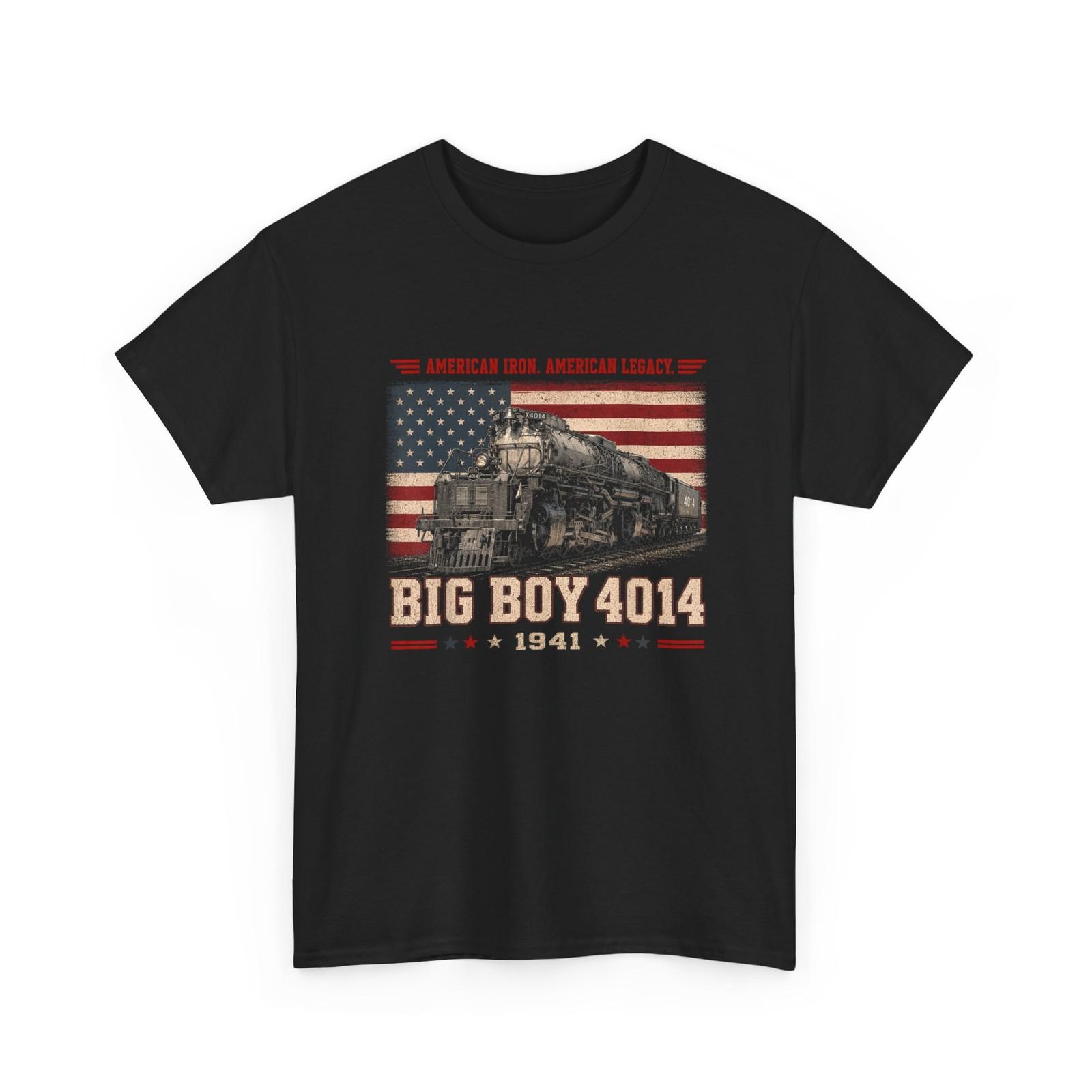 Big Boy 4014 Shirt, Steam Locomotive Railroad Train Engine T-Shirt XXL