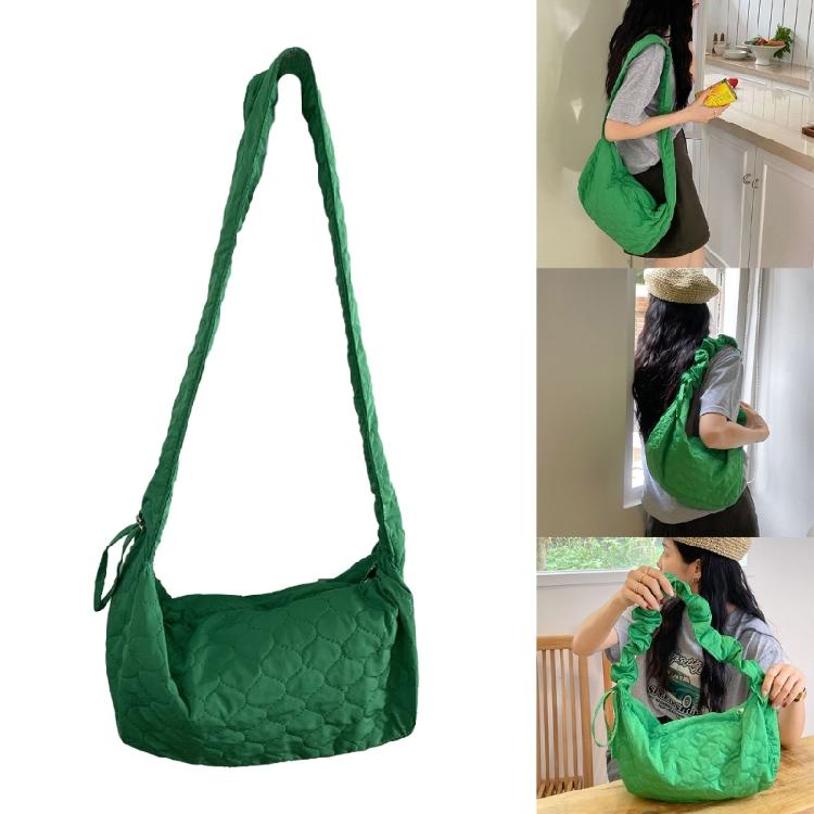 2023 Travel Pleated Crossbody Bags Solid Color Shoulder Bag for Women Trendy Bag