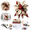 Oversized Bow Sewing Pattern Patchwork Kit, Large Fabric DIY Sunflower Handmade Home Decor Accessories Pumpkin Quilted Craft Kit for Adults, Farmhouse