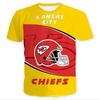 American Football Short Sleeved Men's 3D Digital Printed Sports NFL Sports Needle Eye T-shirt