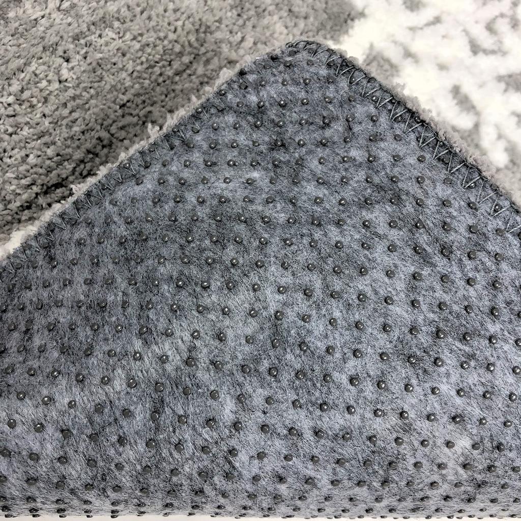 Senko Sarina Toilet 60 X 60 Leaf Modern 87699 Mat, Approx. Cm, Gray, Pattern, Design,