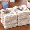 500pcs Double Head Wood Cotton Swab Nose Ears Cleaning Women Makeup Tools Lipstik Cotton Buds Tip Sticks Health Care