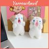 Adorable Mini Plush Toy Cute Puppy Keychain Perfect For Girls Bags And Gifts