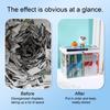 4PCS Clothes Storage Box, Transparent with Zipper Handles Design, Stackable Waterproof Storage Bin for Home Travel