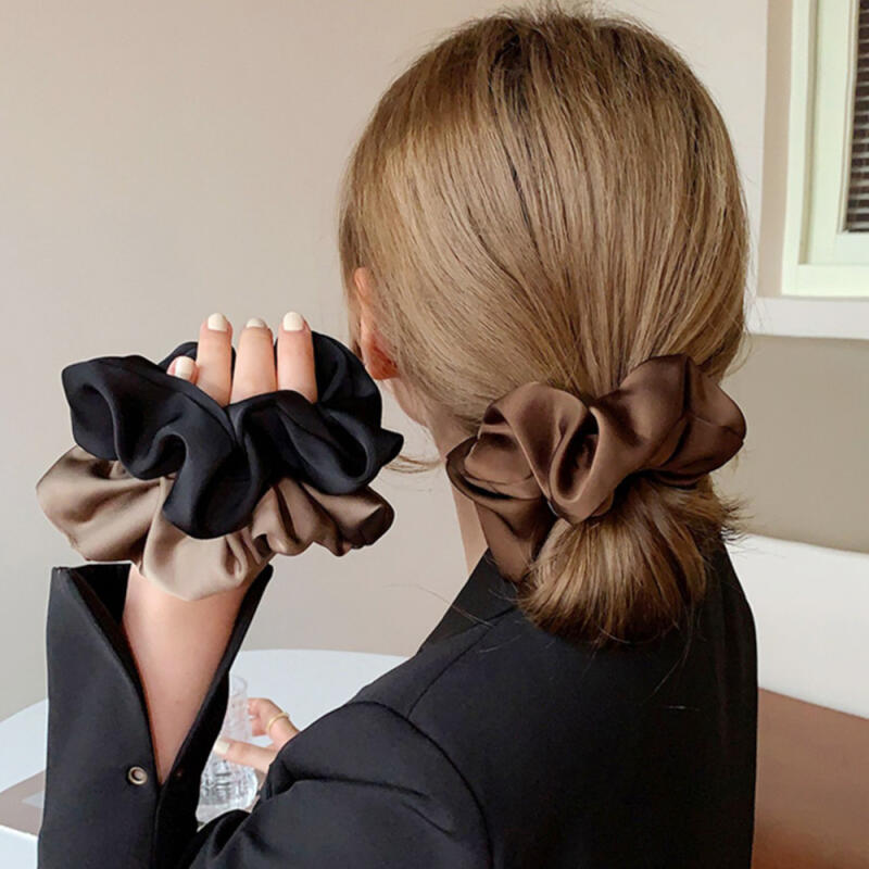 Мягкая атласная шелковая резинка для волос резинка для волос лента для волос mocha