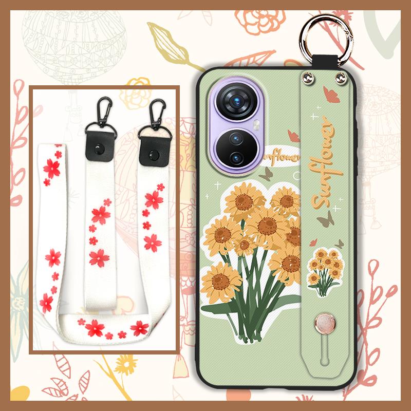 Soft case Phone Holder Phone Case For Blackview A200 Pro Waterproof Back Cover Oil Painting Dirt-resistant Protective