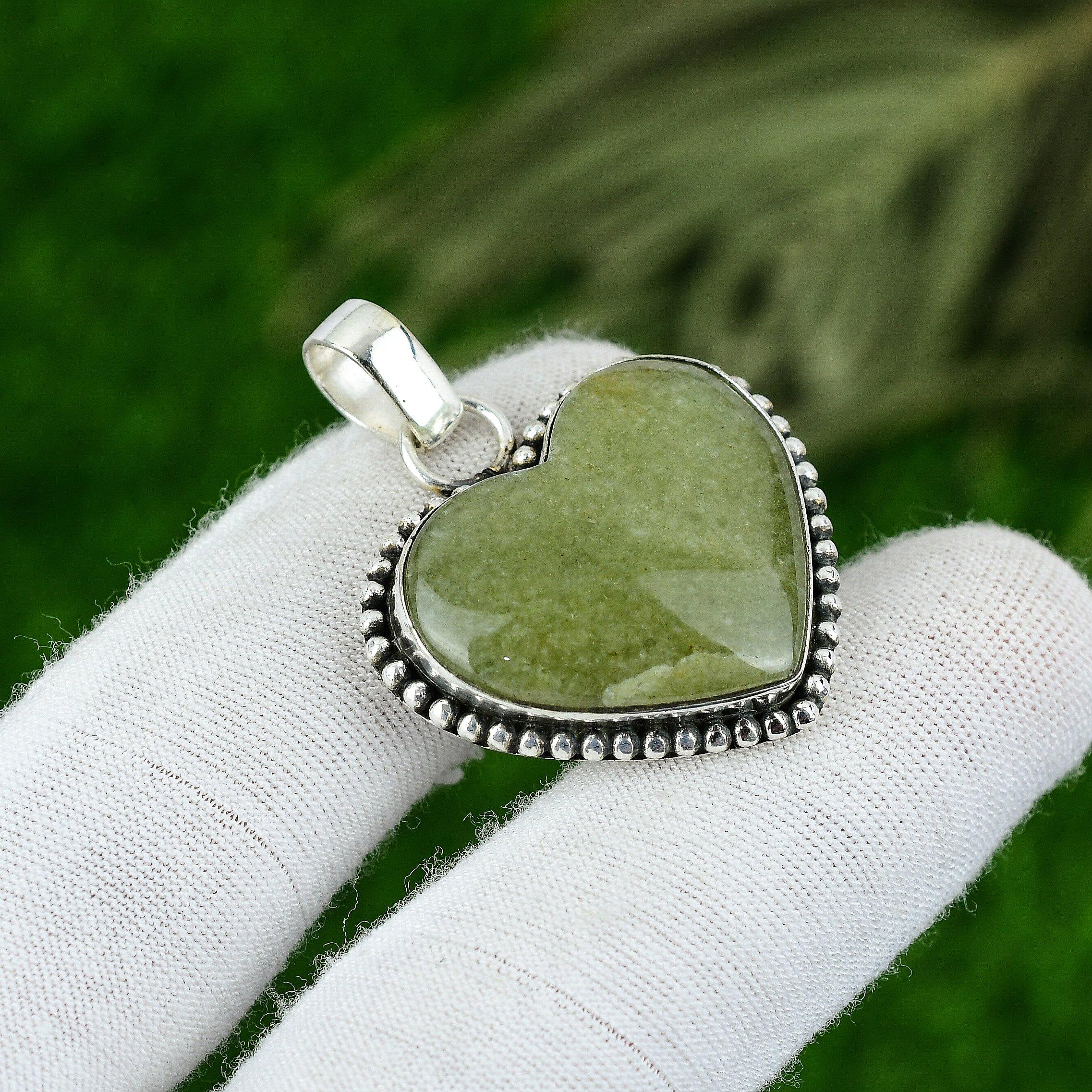 

Подвеска из натурального полихромного яшмового драгоценного камня из стерлингового серебра 925 пробы, индийские украшения