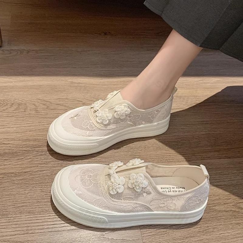 Modische Damen-Canvas-Freizeitschuhe Herbst 2026 Neue atmungsaktive flache Schuhe EVA-Einlegesohlenmaterial Bequeme Outdoor-Sportschuhe