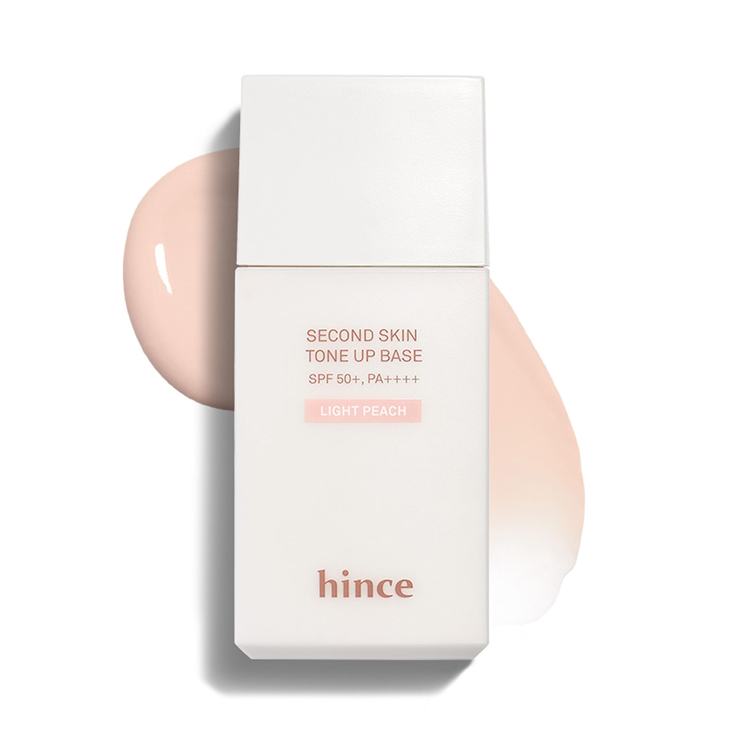 HINCE Second Skin Tone Up Base 35мл SPF50+ PA++++, корейская косметика, KBeauty, пробник 01 Light Peach