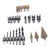 26pcs 6-Piece Countersink Bit Chamfer Drill Bit Set Wood Plug Cutter Set  Woodworking Projects