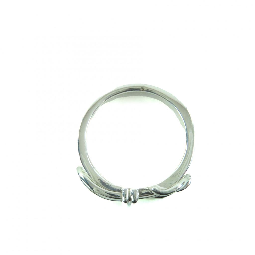 Excellent HERMES Ring Saintur Silver SV925 Women 48 Used