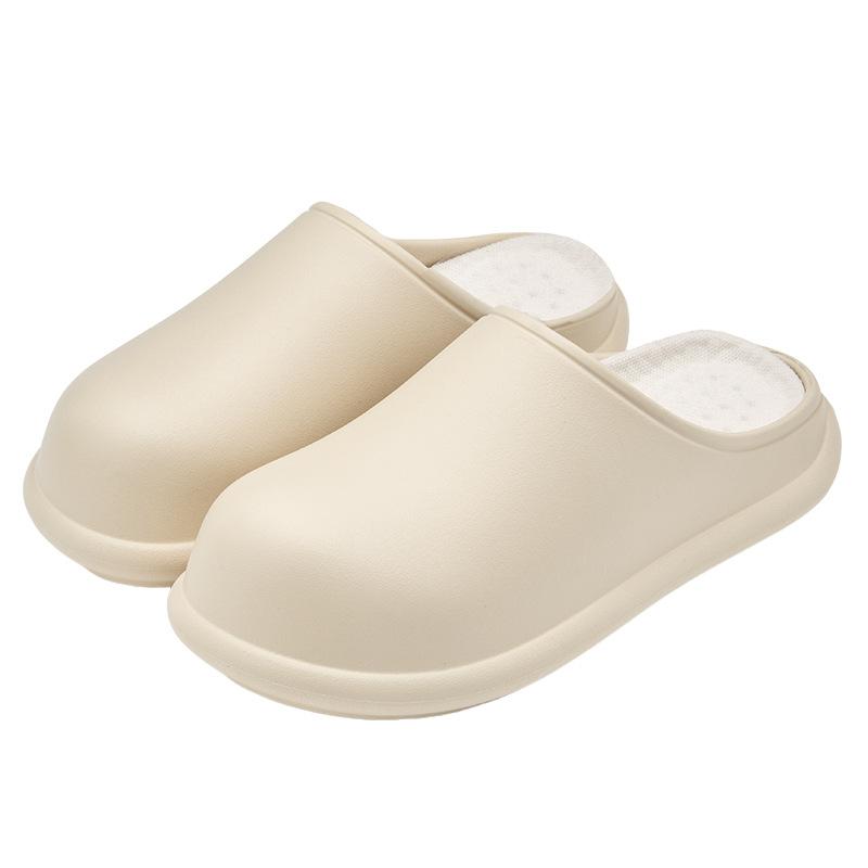 Waterproof cotton slippers autumn and winter 2025 new home warm comfortable thick bottom non-slip plush removable slippers