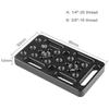 Universal Cheese Plate with 1/4in-20 & 3/8in-16 Thread Cinema Camera Mounting Baseplate for DSLR Cage Rig Railblocks