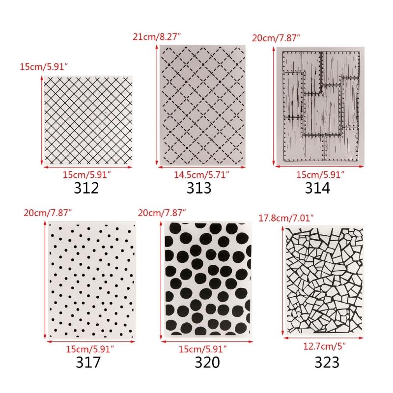 Embossing Folder Grid Dot Stencils for Card Making DIY Scrapbooking Album Paper