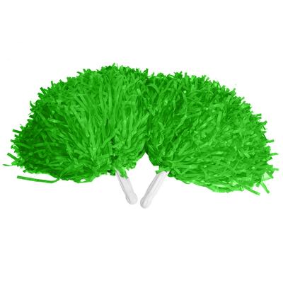 Pompones de moda para animadoras, accesorios deportivos para fiestas y bailes (verde)