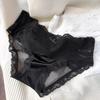 Transparent French Style Briefs Bow Lace Mesh Briefs Thin Lace Flower Panties  Lady