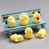 6pcs Random Style Cartoon Yellow Duck Decor Ornament For Car Dashboard Display