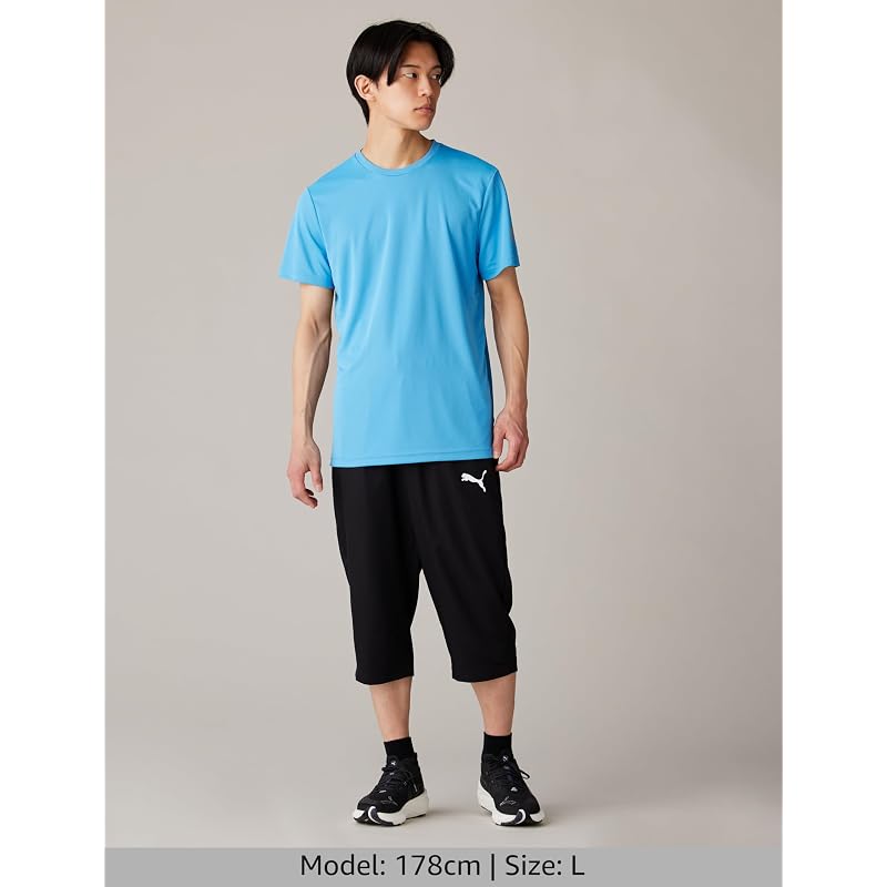 [Puma] 3/4 Length Jersey Training ACTIVE 3/4 Woven Pants Long 588876 Men's Fall/Winter 2024 Color: Black (01) XL