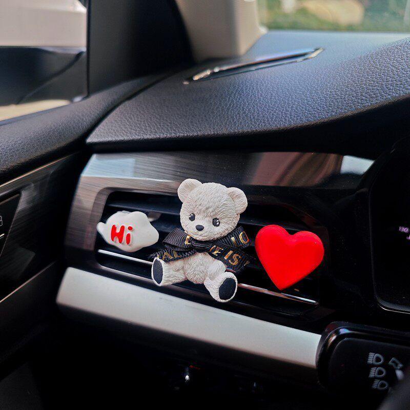 Butter Bear Neutral Air Outlet Decoration Car Aromatherapy Fragrant Stone Car Cute Jewelry Fragrance Interior Decoration