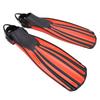 1 Pair Diving Fins TPR Adjustable Long Professional Diving Flippers for Scuba Diving Swimming Surfing Red S