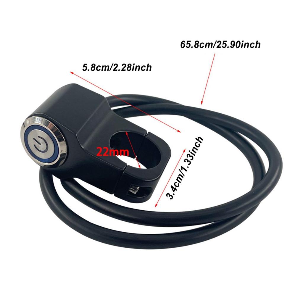 Gevrkjenp Motorcycle Headlight Switch, Handle Switch - On/Off Control Push Button for Motorcycle Motorcycle