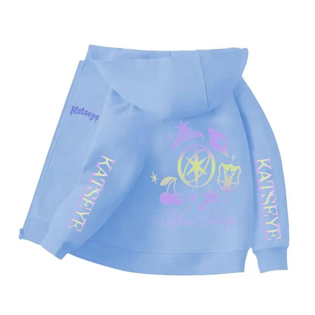 Katseye 2025 Girly Style Zipper Hoodie Cardigan