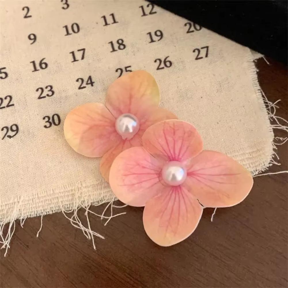 Simulation Butterfly Orchid Flower Hair Clip Orchid Flower Duckbill Clip Bohemia Headwears  Beach