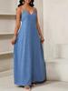 2026 European Summer Casual Resort Women's Long Strap Dress