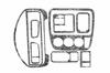 Dekor na palubní desku Titan pro Honda CRV 1996-2001