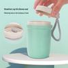Microwaveable Wheat Straw Soup & Porridge Thermos Cup - Portable, Sealed Breakfast Gift for Students
