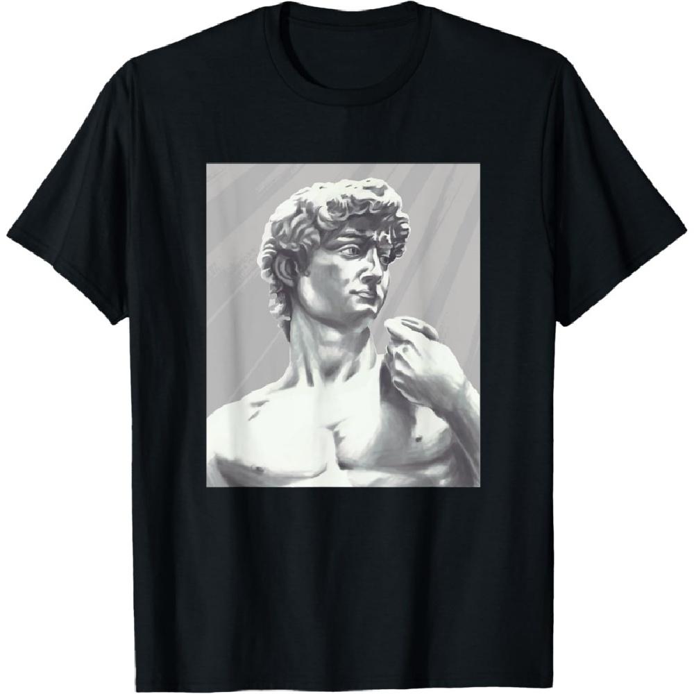 

David Michelangelo Statue Art Drawing Classic Vintage T-Shirt XXXXXL чорний
