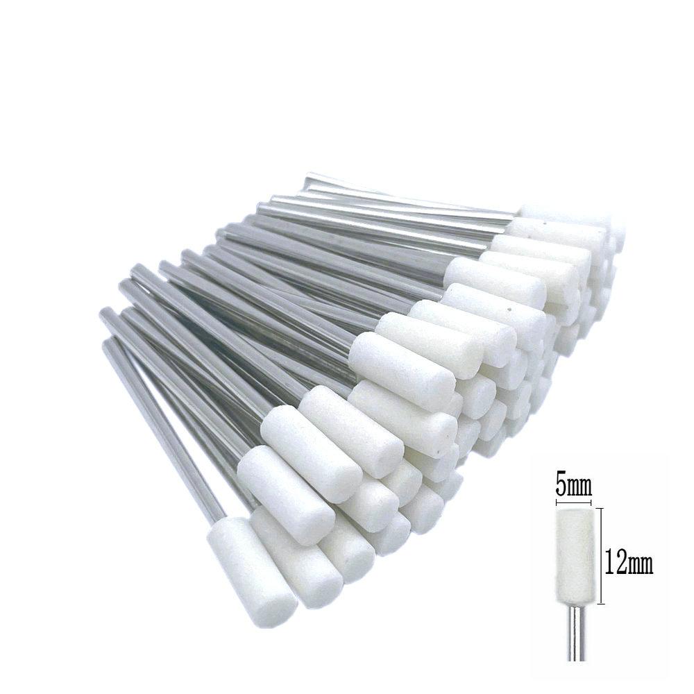50pcs/set  Dental Stone Grinder Polisher Burs For Contouring Shaping Porcelain Dental Rotary Stone Polisher 2.35mm Shank