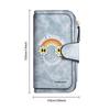 Cute Cartoon Pattern Wallet Fashion Portable Casual Purse Large Capacity Multi Card Holder for Daily Use