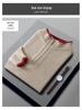 Men's Autumn/Winter Wool Knit Zipper Pullover - Seven-Needle Thickened Half-High Collar Sweater