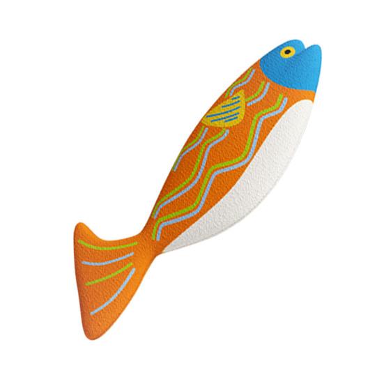 Ocean Fish Cat Toy Fabric Colorful Saury Cat Chew Toy Soft Stuffed Fish Kitten Kicker Teething Toy for Indoor Cats Boredom Relief