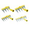 Weeding Rake with High Carbon Steel Teeth Wooden Handle Garden Weed Remover Lightweight Weeder Tool