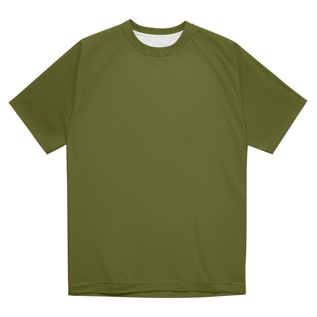 Men's Round Neck Raglan Short Sleeve Top T-shirt