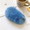 Autumn and Winter Plush Hairpin Wild Candy Net Red Bb Side Clip Korean Real Rex Rabbit Fur Hair Accessories Hairpin