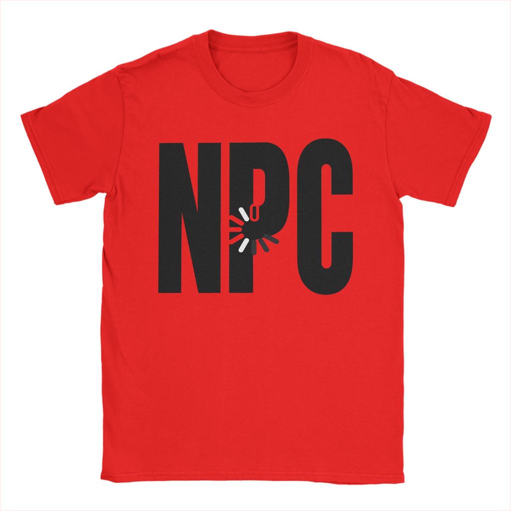 Men NPC Loading Black Logo TShirts Cotton Tees Summer Vintage ShortSleeve TShirt O Neck Hip Hop Print Tee Shirt Plus Size