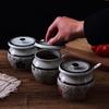 Japanese Hand-Painted Ceramic Condiment Jar