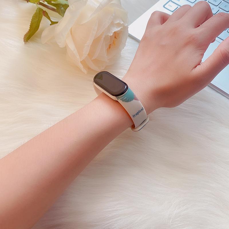 Řemínek na hodinky pro Xiaomi Mi Band 7 6 5 4 3 Náramek silikonový náramek Řemínek na zápěstí MiBand 3 4 band6 band7 Příslušenství k chytrým hodinkám